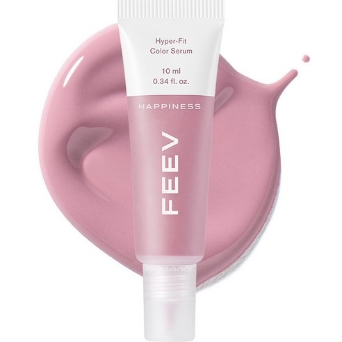 Feev Vegan Color Serum Blusher 10ml, Happiness Coral Glow Cheek Tint
