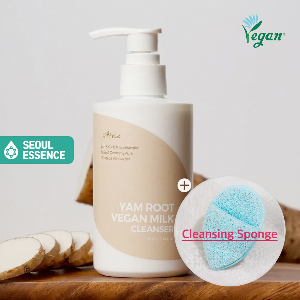 Sữa rửa mặt thuần chay ISNTREE Yam Root - Sữa rửa mặt siêu dưỡng ẩm, loại bỏ hiệu quả 95% bụi siêu m