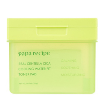 papa recipe Real Centella Cica Cooling Water Fit Toner Pad 80pads