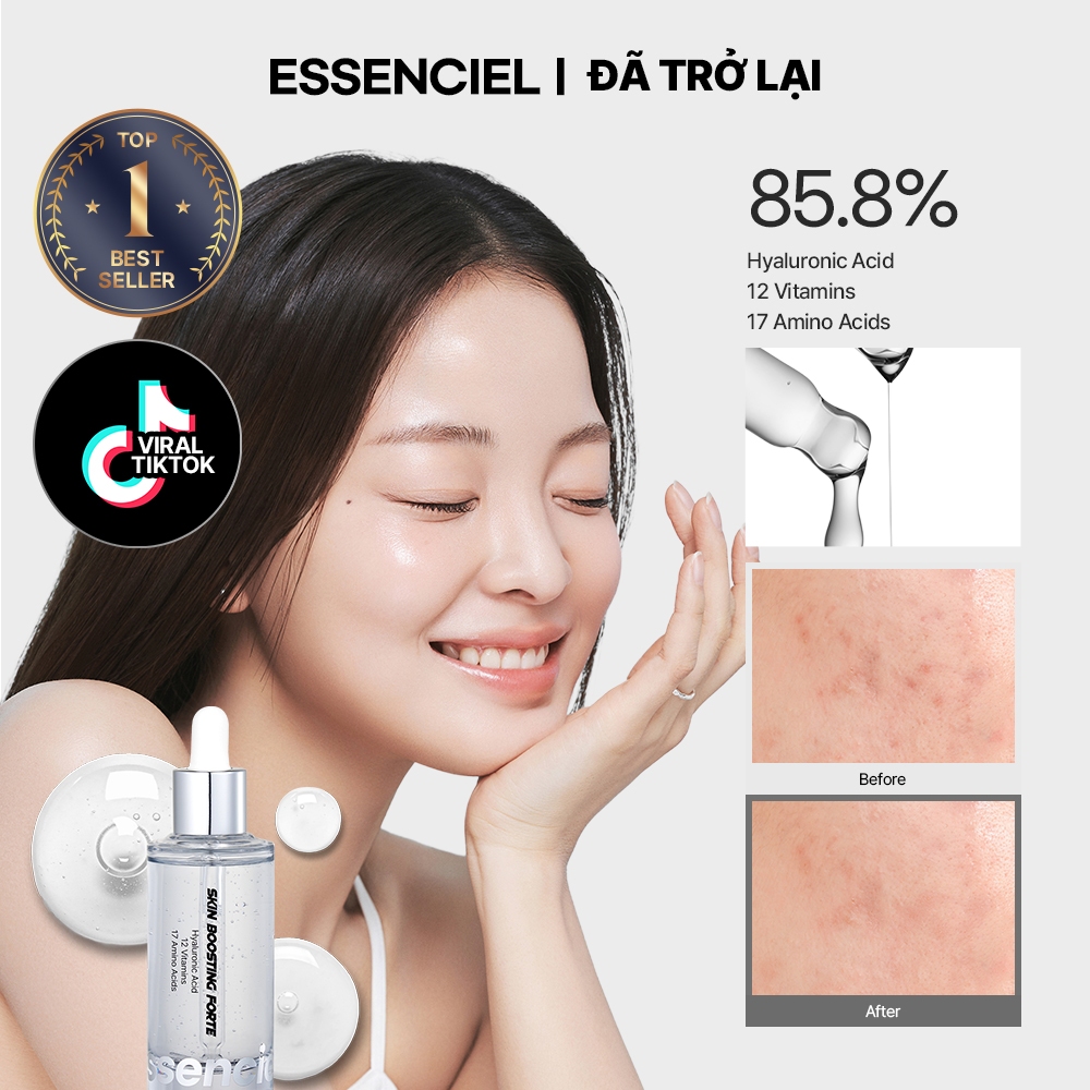 [ESSENCIEL OFFICIAL | COMEBACK ƯU ĐÃI ĐẶC BIỆT] Essenciel Skin Boosting Serum 50ml – HA Cấp Nước, Dư