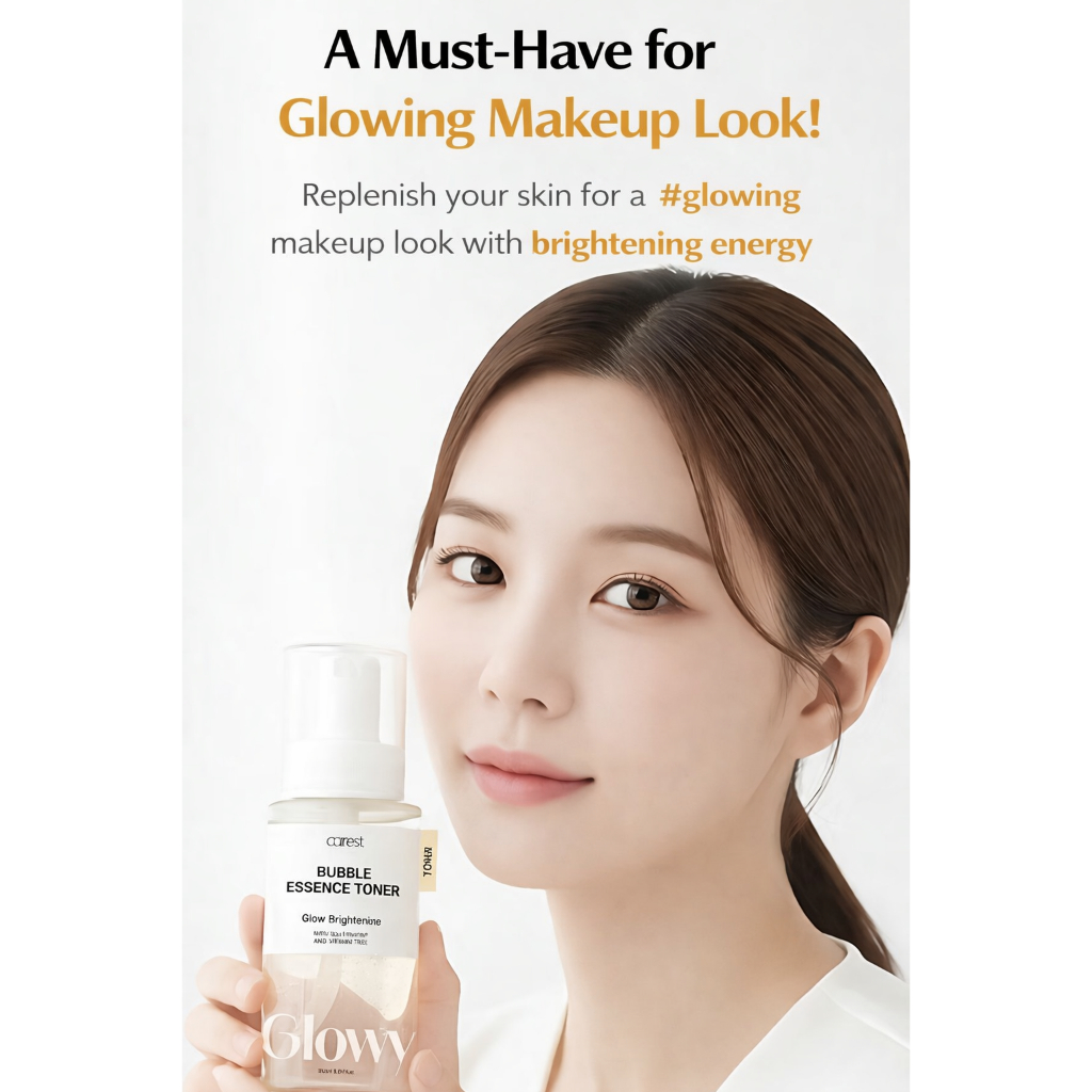 Beauty Skincare - Nước hoa Curest Bubble Essence Toner 95ml Glow Radiance Care