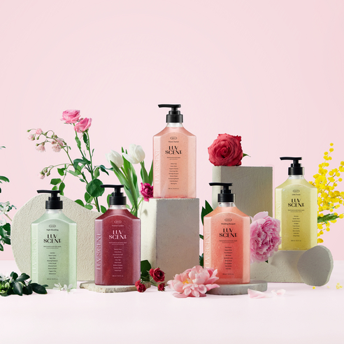 Luvscent Body Scrub Wash Flower Market White Tulip 800ml 1pc Dung tích lớn Tẩy tế bào chết Nước hoa 