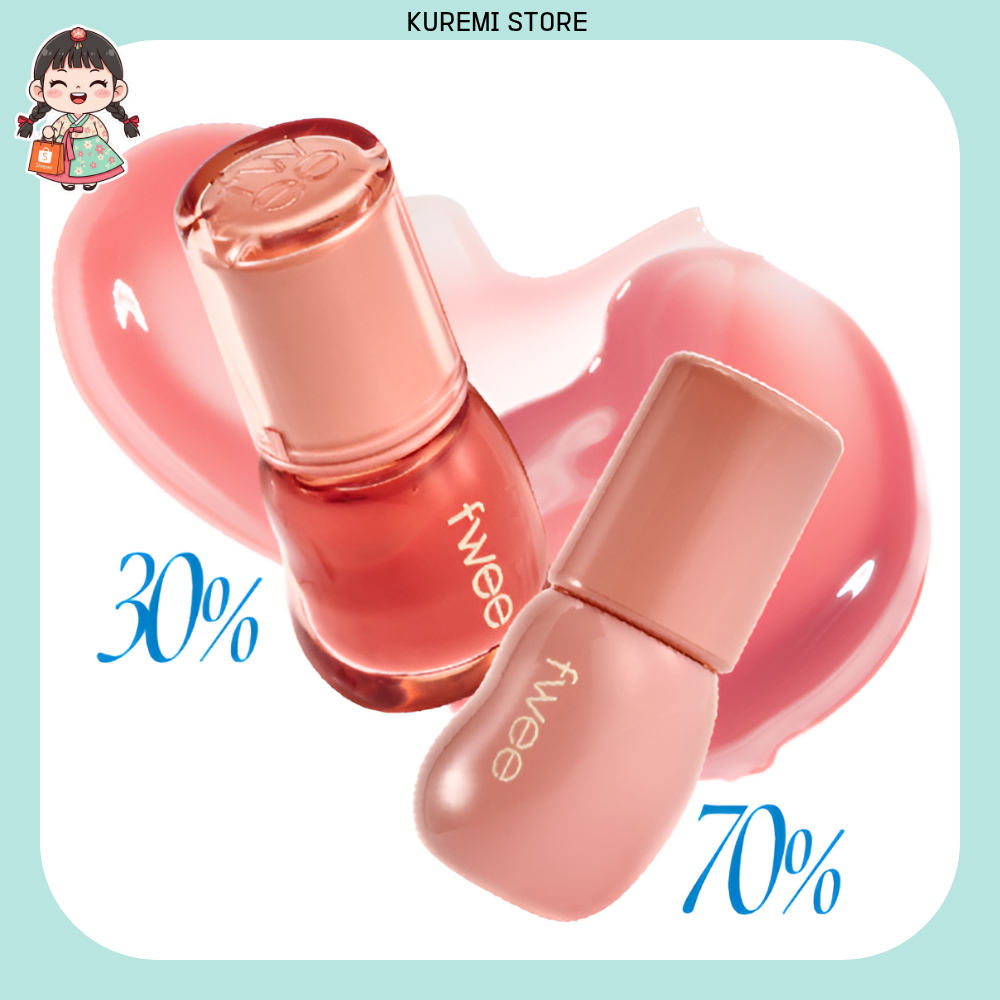 [fwee] Màn Sương Thủy Tinh: Son Bóng Căng Mọng 3D, Dưỡng Ẩm Môi Mọng Nước