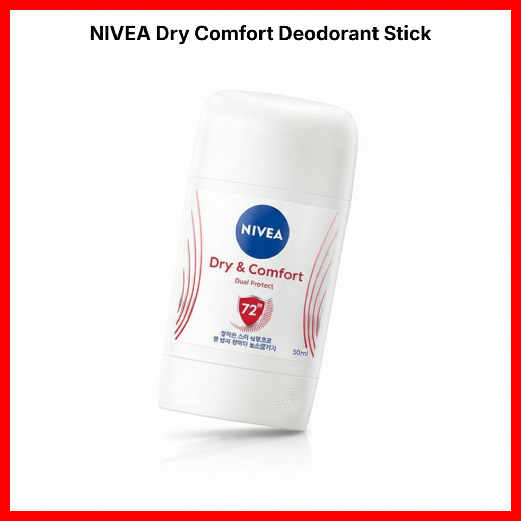 Que Khử Mùi NIVEA Dry Comfort 50ml, 72H Bảo Vệ Tươi & Khô