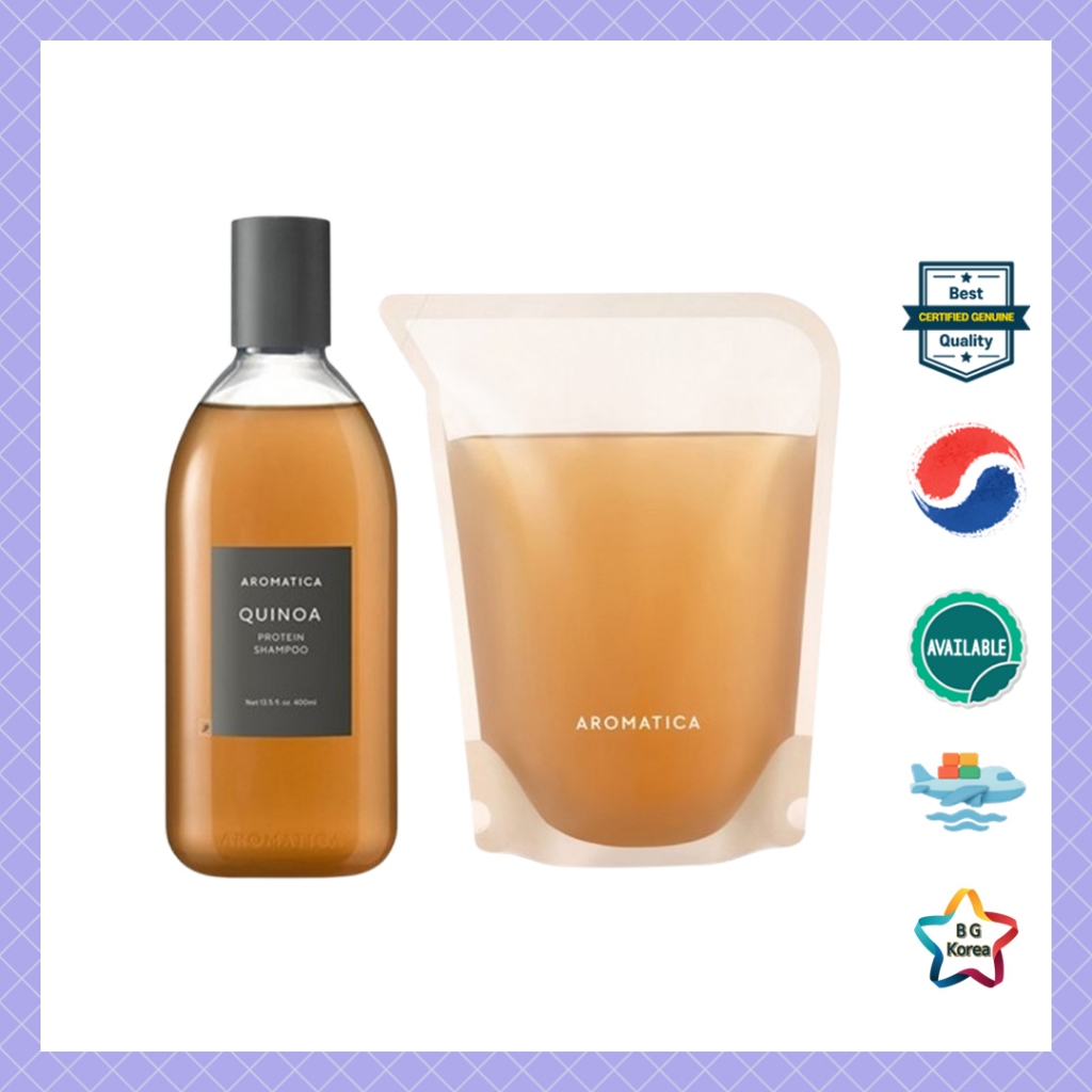 Dầu Gội Protein Quinoa AROMATICA 400ml / Đổ 500ml Chăm Sóc Tóc Nuôi Dưỡng Cho Tóc Hư Tổn