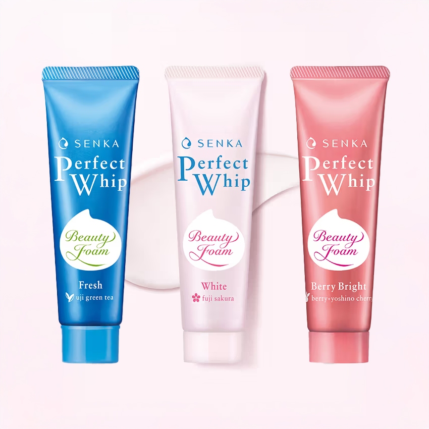 Sữa rửa mặt Senka Perfect Whip 50g (Tươi / Trắng / Berry Bright)