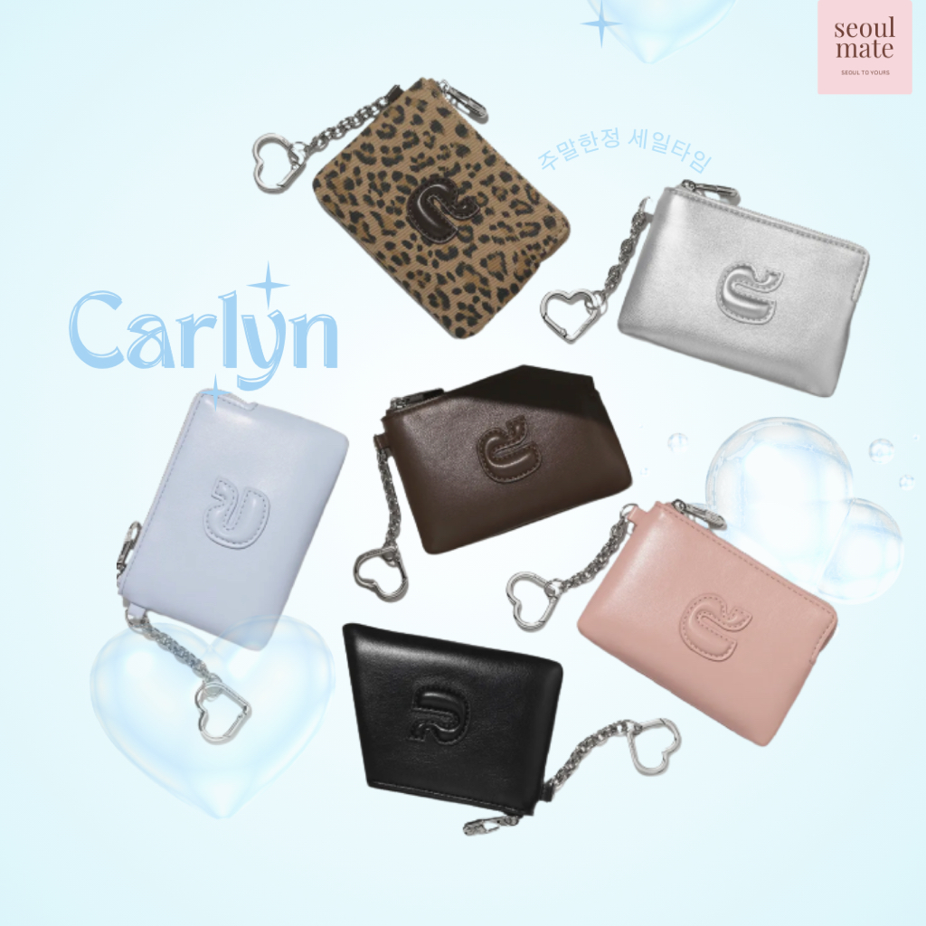 [từ Hàn Quốc] Ví dây kéo CARLYN Monet _ 6 màu