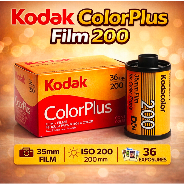 Phim Analog cổ điển | Phim Kodak ColorPlus 200 35mm | ISO 200 ° C | 36 lần phơi bày