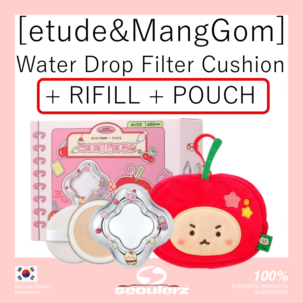 [etude&MangGom] Water Drop Filter Cushion + RIFILL + POUCH