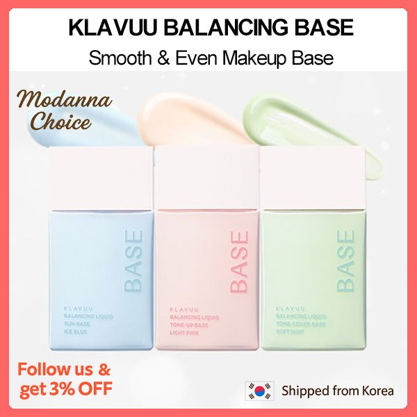 DAISO KLAVU Balancing Liquid Base 30ml Kem lót trang điểm Tone Up Base
