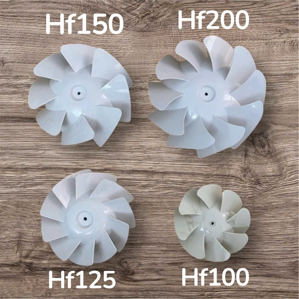 Cánh quạt hút mùi HF75/100, HF125, HF150, HF200 phụ kiện cánh quạt thay thế