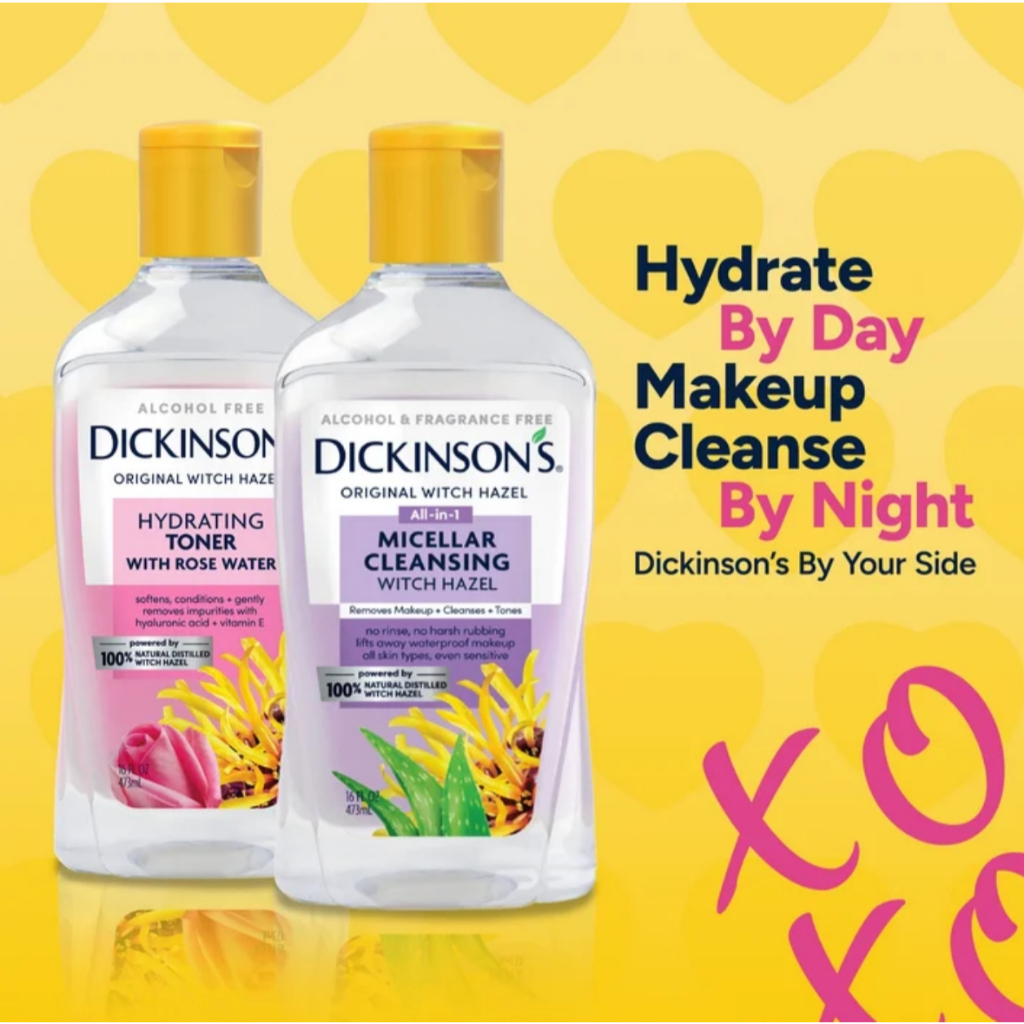 [Dickinson 's] Nước hoa hồng dưỡng ẩm hoàn hảo Witch Hazel Pore Original 473ml / Nước tẩy trang Mice