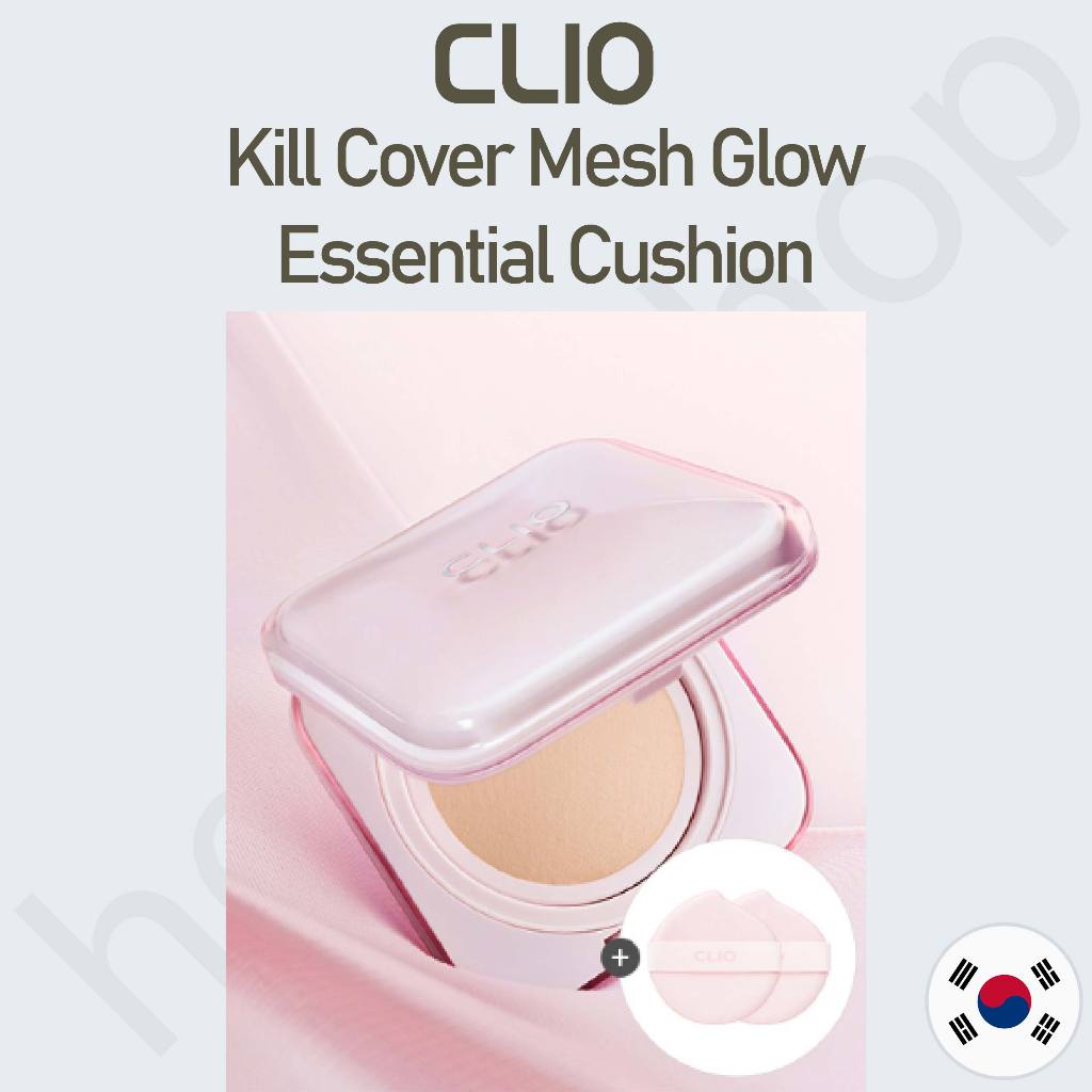 CLIO [CLIP] Kill Cover Mesh Glow Essential Cushion + Refill + 2Puffs