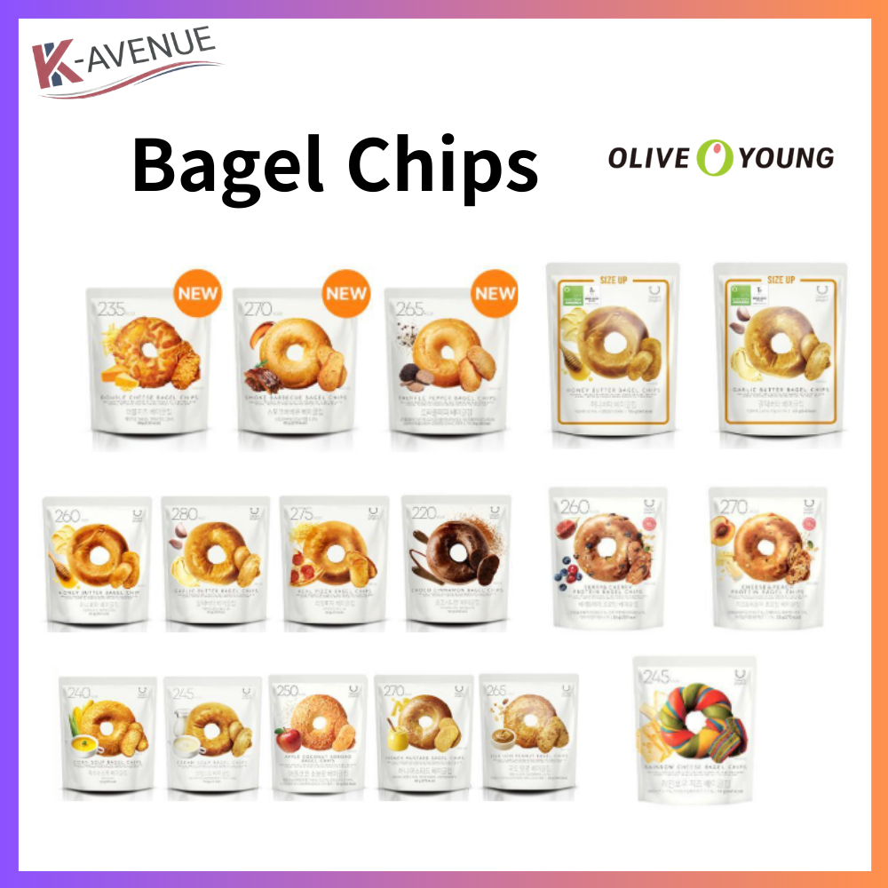 Delight Project Hàn Quốc Bagel Chips Táo Dừa Tỏi Butte Phô mai đôi Bơ mật ong