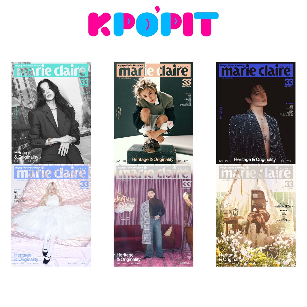 [Tạp chí/Magazine] marie claire 2026.03 (Bìa: Ko Hyun-jung / WOOCHAN / TAEYONG / YEJI / Jay Park / L