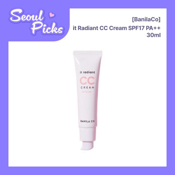 [BanilaCo] it Radiant CC Cream SPF17 PA + + 30ml / Luminous, Sun Protec by seoul picks