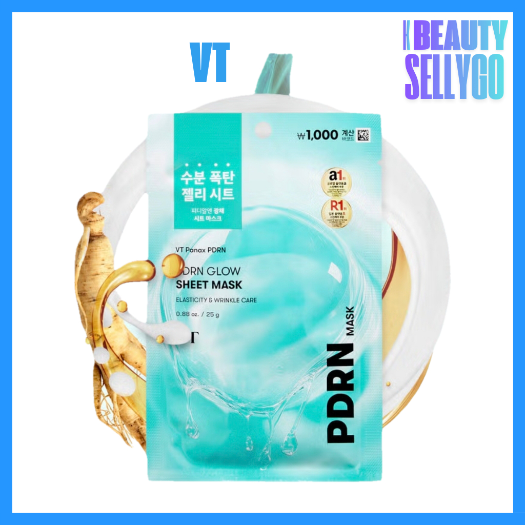 VT PDRN Radiance Glow Sheet Mask 1 gói – Gói đơn (25 g)
