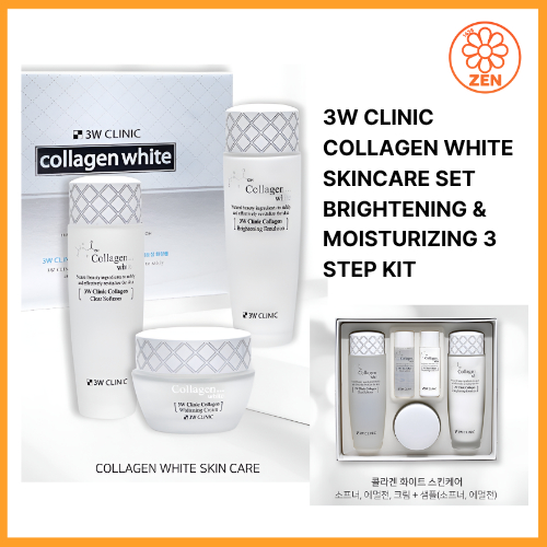 3W CLINIC BỘ CHĂM SÓC DA TRẮNG CLINIC COLLAGEN 3W – BỘ ROUTINE DA HÀNG NGÀY & MỀM