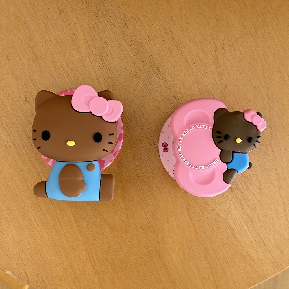 Dễ thương Ruy băng màu hồng Cat MagSafe Giá đỡ điện thoại Griptok