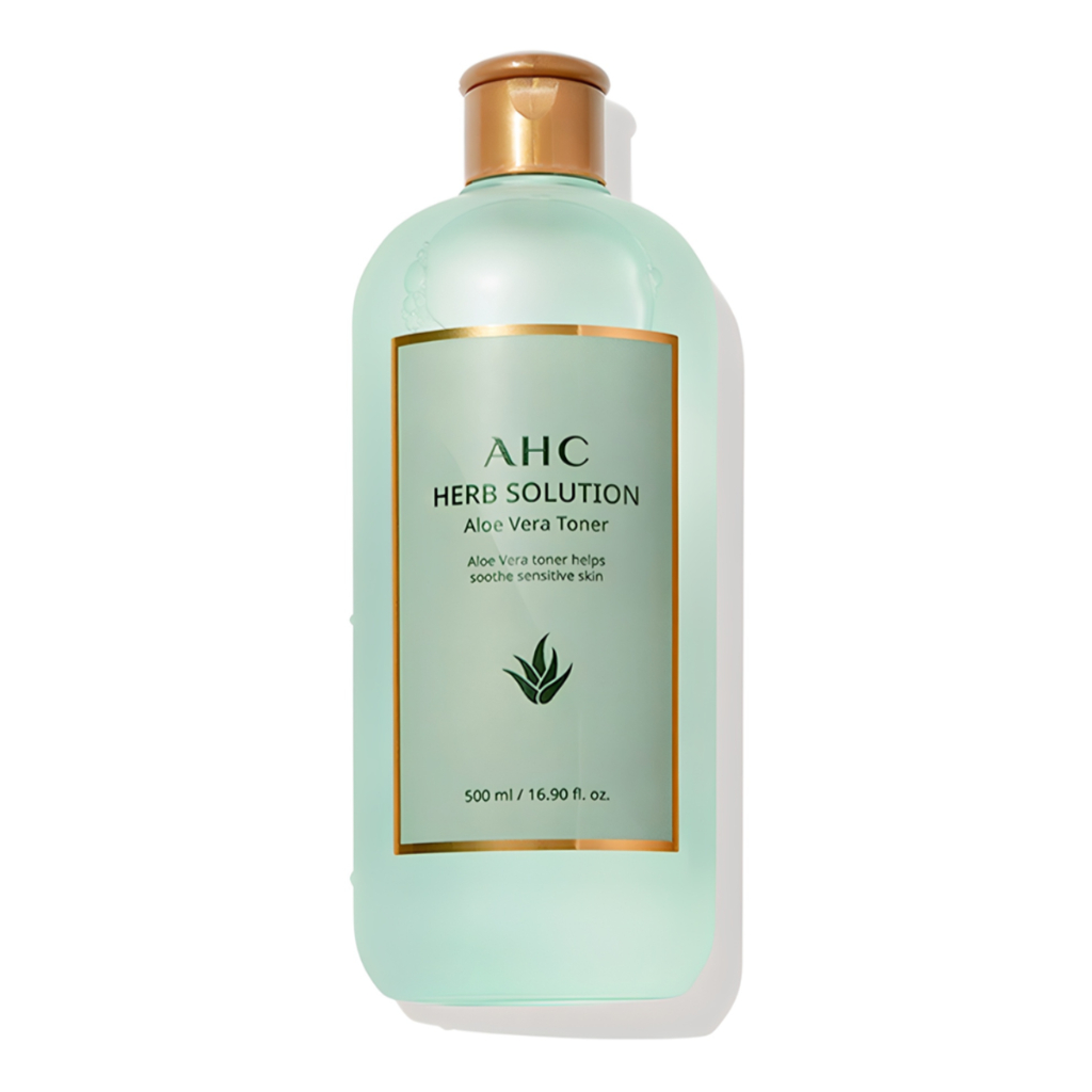 Toner Mặt Aloe Vera Hydrating Toner Làm dịu Dưỡng ẩm Chăm sóc da Hàn Quốc AHC Toner 500ml