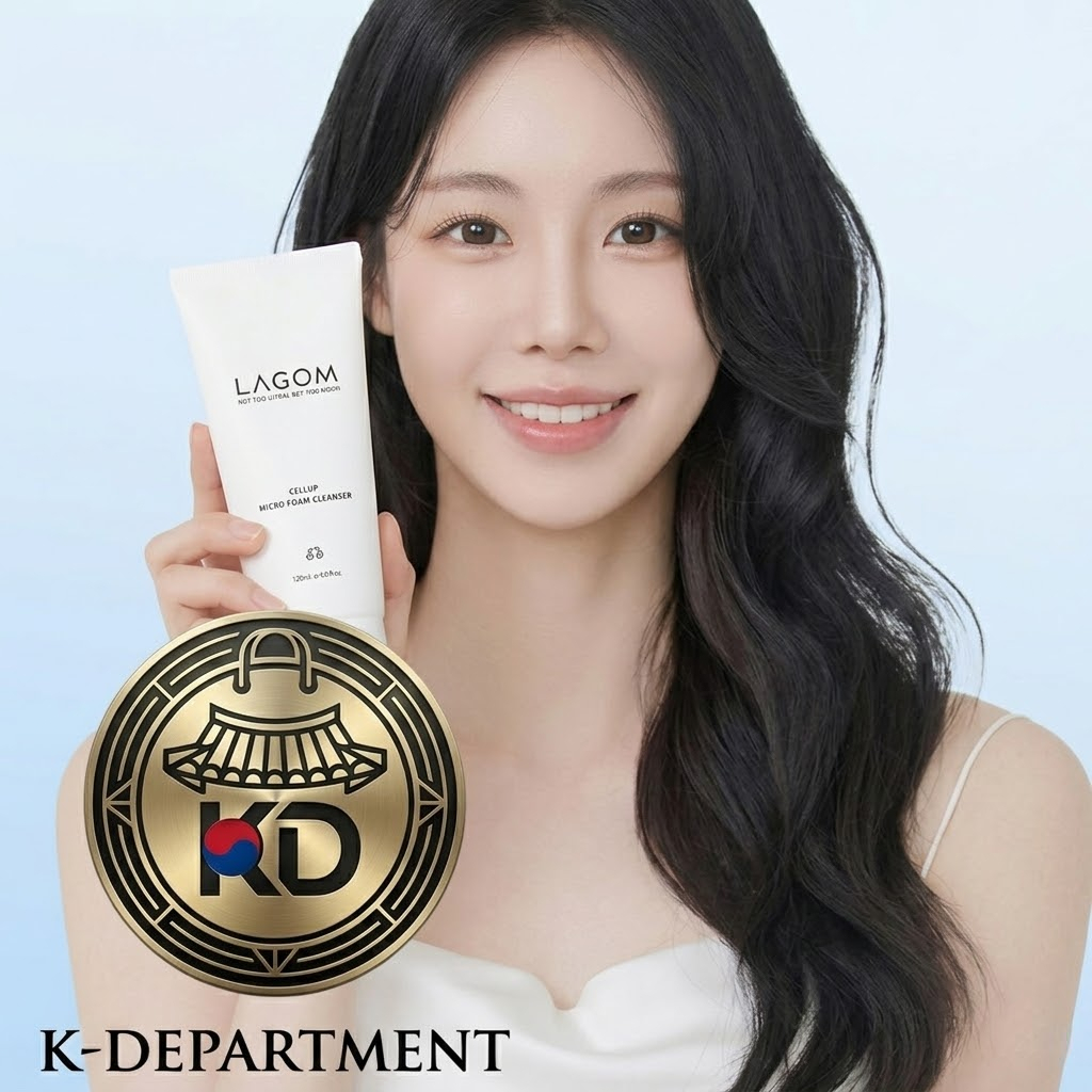 Sữa Rửa Mặt Micro Foam LAGOM Cellup 150ml + 30ml | Sữa rửa mặt dưỡng ẩm Hàn Quốc