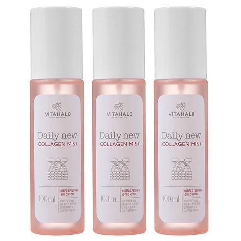 Xịt khoáng Collagen VITAHALO Gold 100ml × 3 – Xịt dưỡng ẩm mặt Collagen
