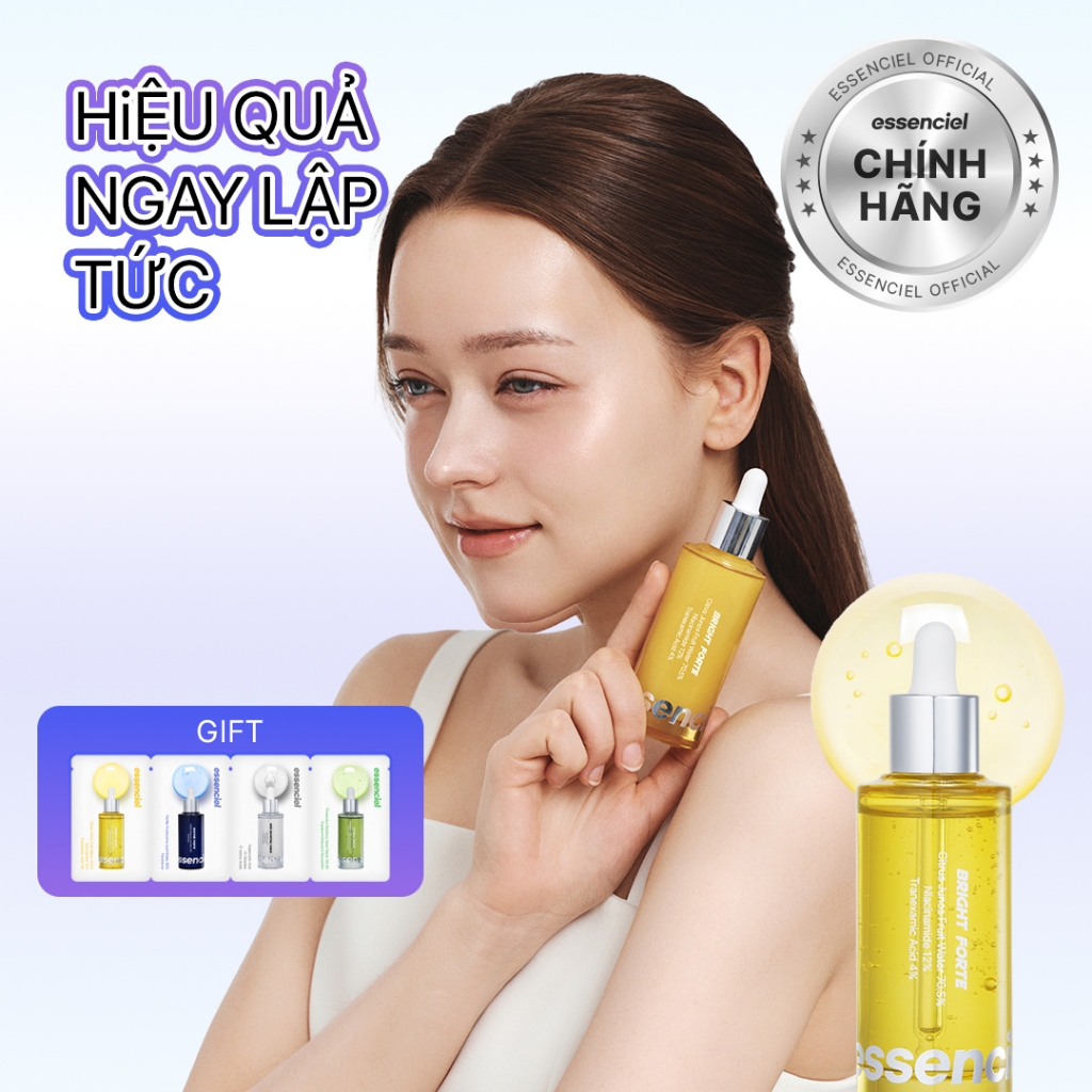 [Essenciel Chính Hãng] Serum Bright Forte – Niacinamide 12% + TXA 4% Dưỡng Sáng Da, Giảm Thâm & Căng