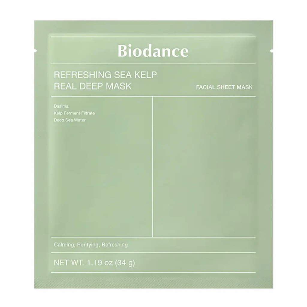 Biodance Refreshing Sea Kelp Real Deep Mask 7 tờ Làm dịu mặt nạ tấm Hàn Quốc