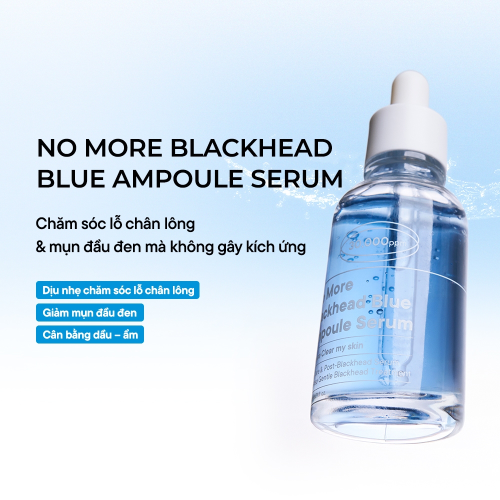 [Serum] Giảm mụn đầu đen, sợi bã nhờn ONE DAY'S YOU No More Blackhead Blue Serum (30ml)