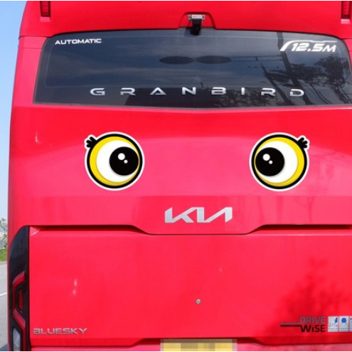 Nhãn dán an toàn phản quang Munky Deco – Kích thước trung bình | Tầm nhìn phía sau ô tô & xe máy