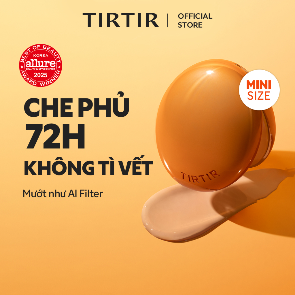[TIRTIR] (MINI) Phấn nước chuẩn Filter AI Hoàn Hảo, Kiềm Dầu & Láng mịn MASK FIT AI Filter Cushion 4.5g