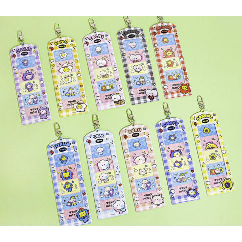 TRUZ TREASURE Minini 4-Cut Giá đỡ ảnh Móc khóa / Giá đỡ chìa khóa Giá đỡ ảnh / Hàng hóa nhân vật / Q