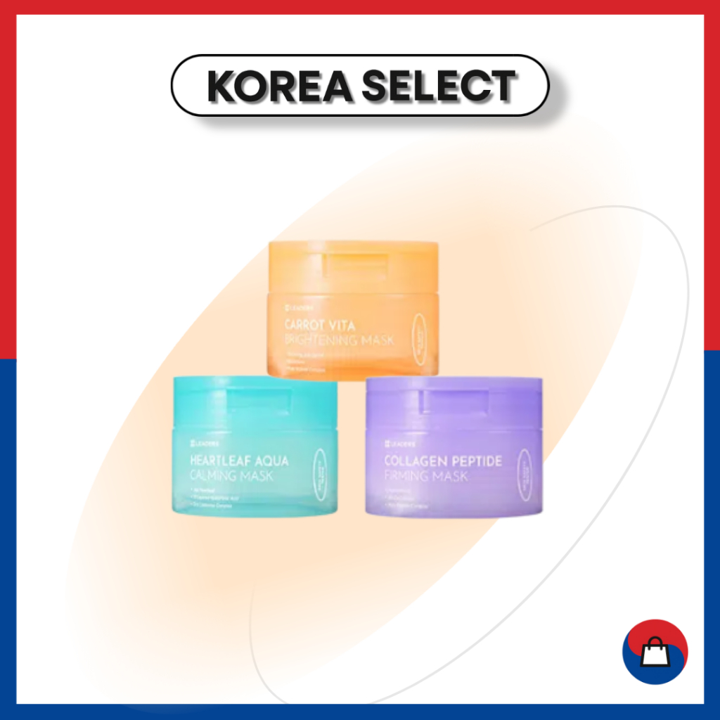 [DAISO X LEADERS] Gói khẩu trang hàng ngày 14 tờ (Hearleaf Calming / Carrot Vita / Collagen Peptide)