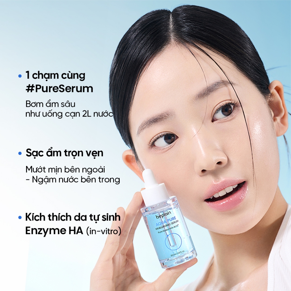 [Beplain Chính Hãng] Tinh chất Serum Dưỡng ẩm chuyên sâu BEPLAIN AQUA PURE HYALURONIC 30ML | BigBuy360 - bigbuy360.vn