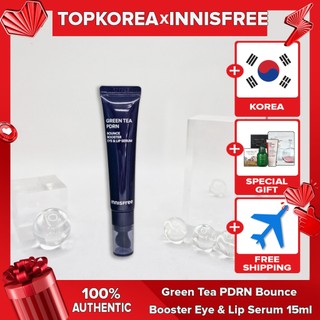 Innisfree Green Tea PDRN Bounce Booster Eye & Lip Serum 15ml TOPKOREA Vận chuyển từ hàn quốc