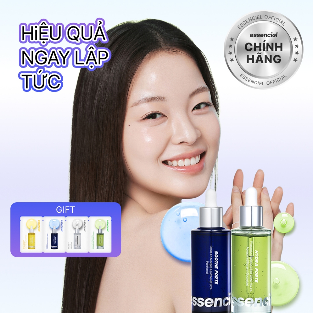 Serum Phục Hồi Da Essenciel Combo Soothe Forte & Hydra Forte 50mlx2 – Dưỡng Ẩm Sâu, Làm Dịu Da Nhạy 