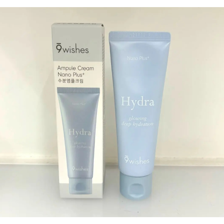 [9wishes] Kem dưỡng ẩm Hydra Ampule Nano Plus + 50ml