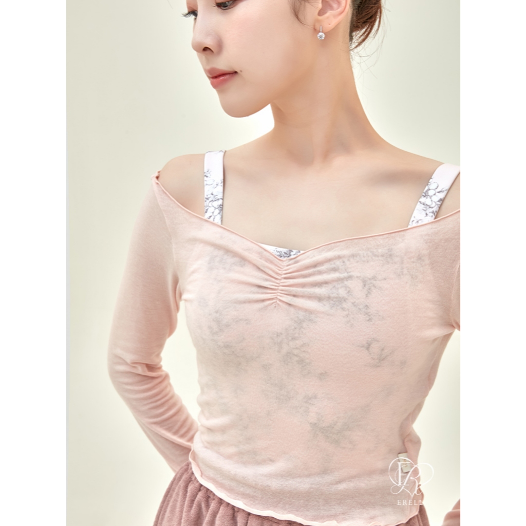 [ERELL] Áo thun Jennie Pinch Áo thun Tencel