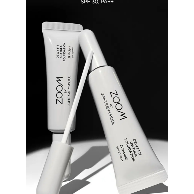 [daiso] ZOOM của Jung Saem Mool Dewy Fit Spatula Foundation 25ml | Artist Glow Base Thin Adherence K