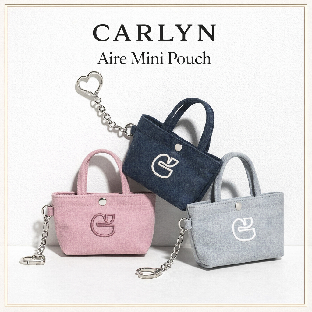 [Carlyn] Túi đựng Mini bằng vải Canvas đã giặt