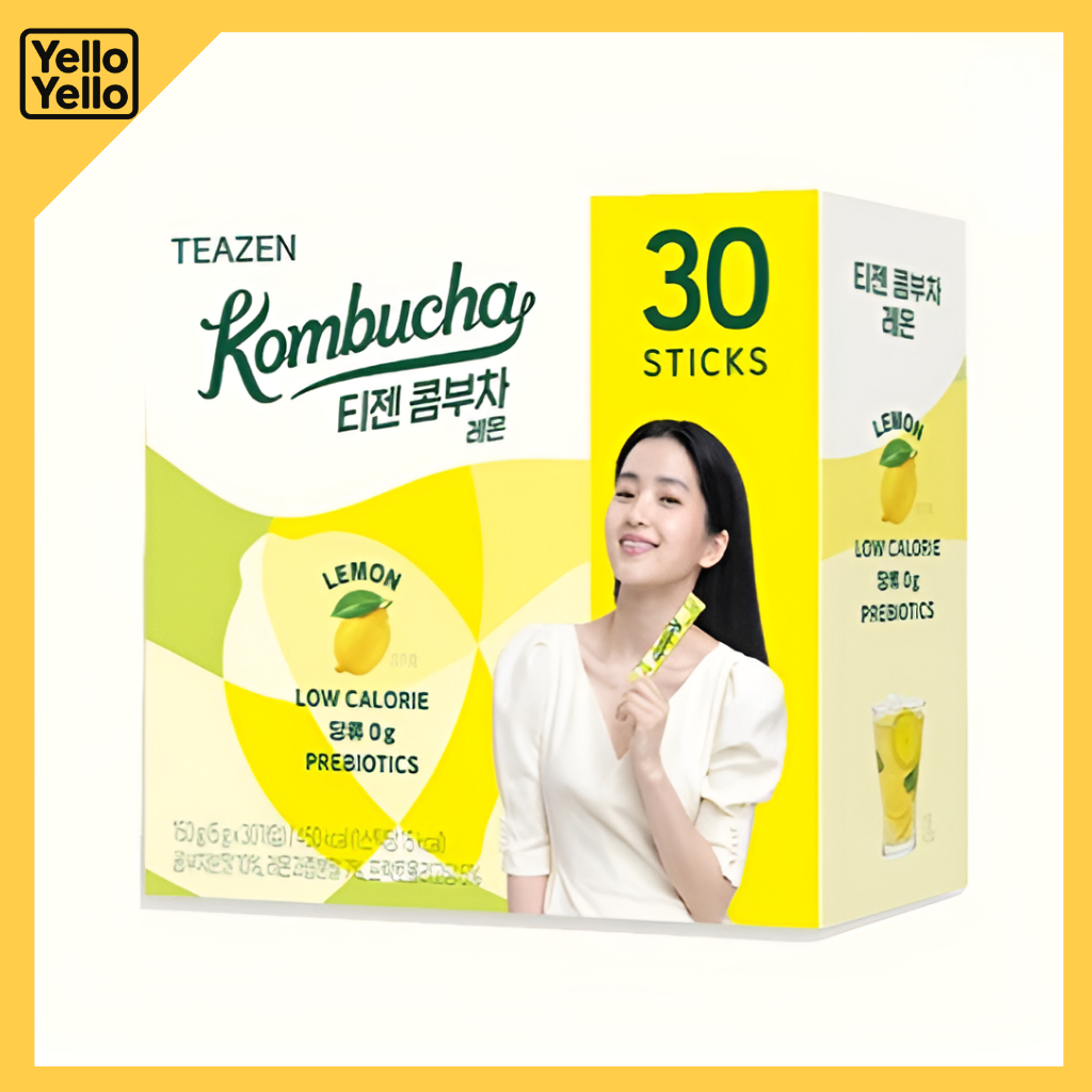 TEAZEN Kombucha Lemon 5g x 10p 30p Low Calorie Sugar Free MADE IN KOREA Trà làm mới