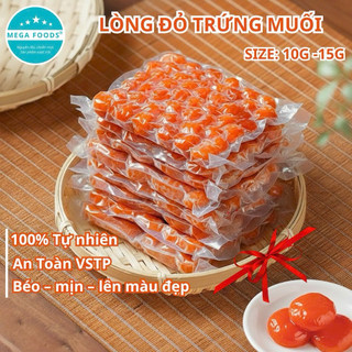 LÒNG ĐỎ TRỨNG VỊT MUỐI MEGA FOOD  SIZE 10G – 15G | TÚI 50 QUẢ | HÚT CHÂN KHÔNG