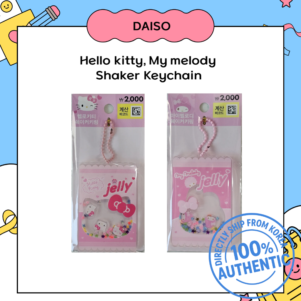 Hàn Quốc daiso Hello kitty, My melody Móc khóa lắc