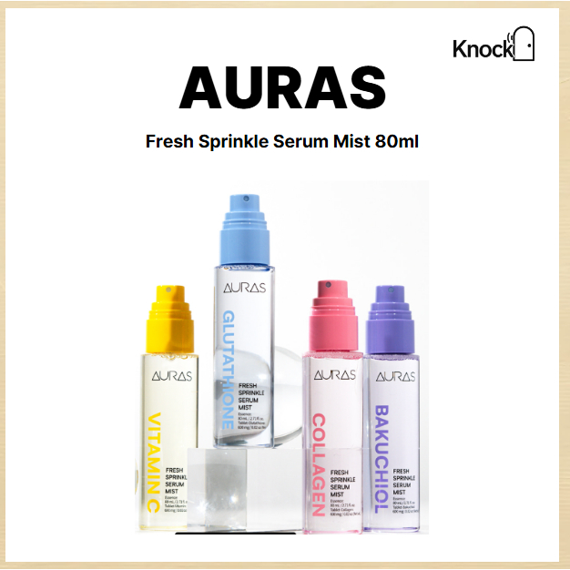 [AURAS] Fresh Sprinkle Serum Mist 80ml (+ quà tặng miễn phí) | Vitamin C / Collagen / Glutathione / 