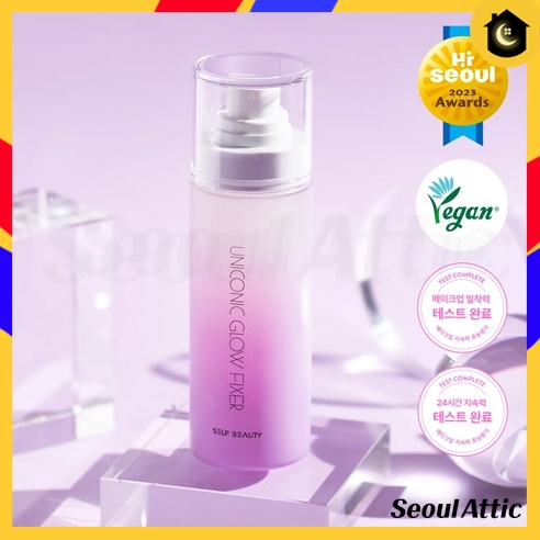 Vegan Self Beauty Unicononic Glow Makeup Fixer 100ml Vegan Radiant Setting Spray Dewy Luminous
