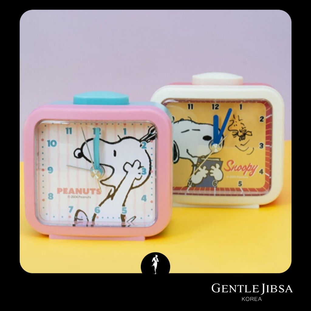 Aladdin Hàng Đậu Phộng Snoopy Retro Analog Đồng Hồ Để Bàn Nhỏ Gọn Nhẹ Đồng Hồ Để Bàn