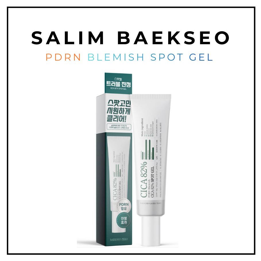 [Salim Baekseo] Zero Cica 82% PDRN Blemish Spot Gel 30ml | Làm dịu & Làm dịu | Chăm sóc rào cản Pant