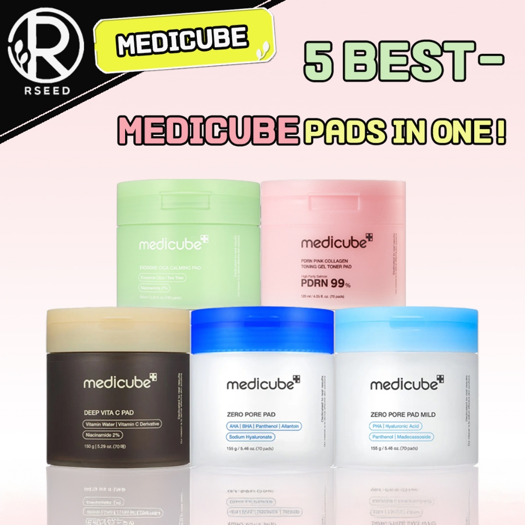 【 Medicube ・ KOREA 】 Dòng Pad – 5 Loại (PDRN / Zero Pore / Zero Pore Mild / Exosome / Vita C) · 70 –