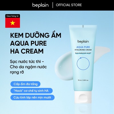 [Beplain Chính Hãng] Kem Dưỡng ẩm giúp Cân Bằng và làm Dịu Da BEPLAIN AQUA PURE HYALURONIC 70ML