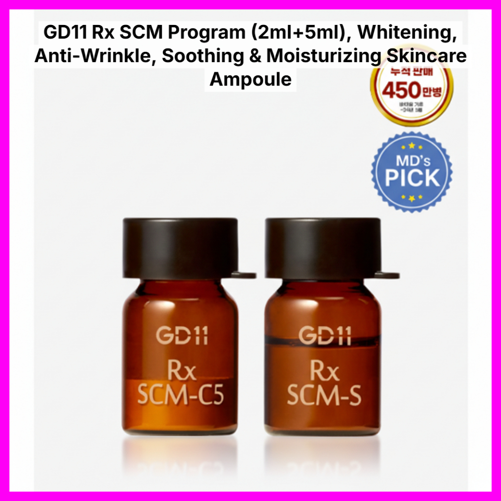 [GD11] Bộ GD11 Rx SCM 2ml + 5ml, Chăm sóc dưỡng ẩm và điều hòa da chuyên sâu